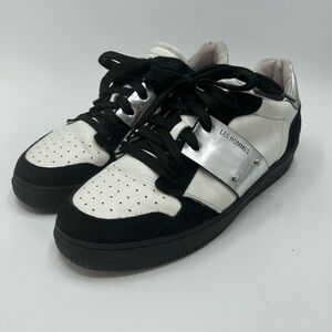 Les Hommes Black and White Men's Sneakers